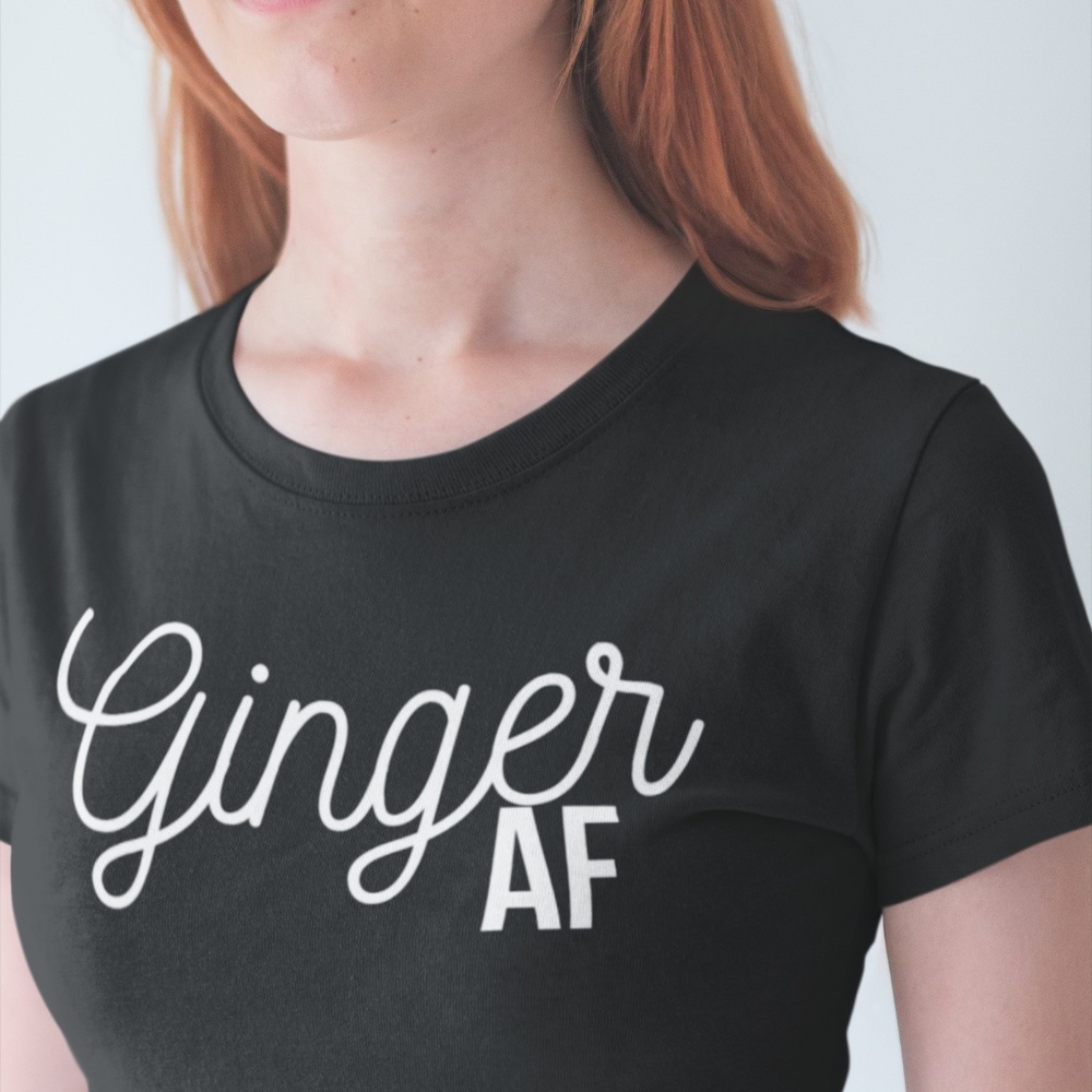 Ginger AF Women's Tee Black